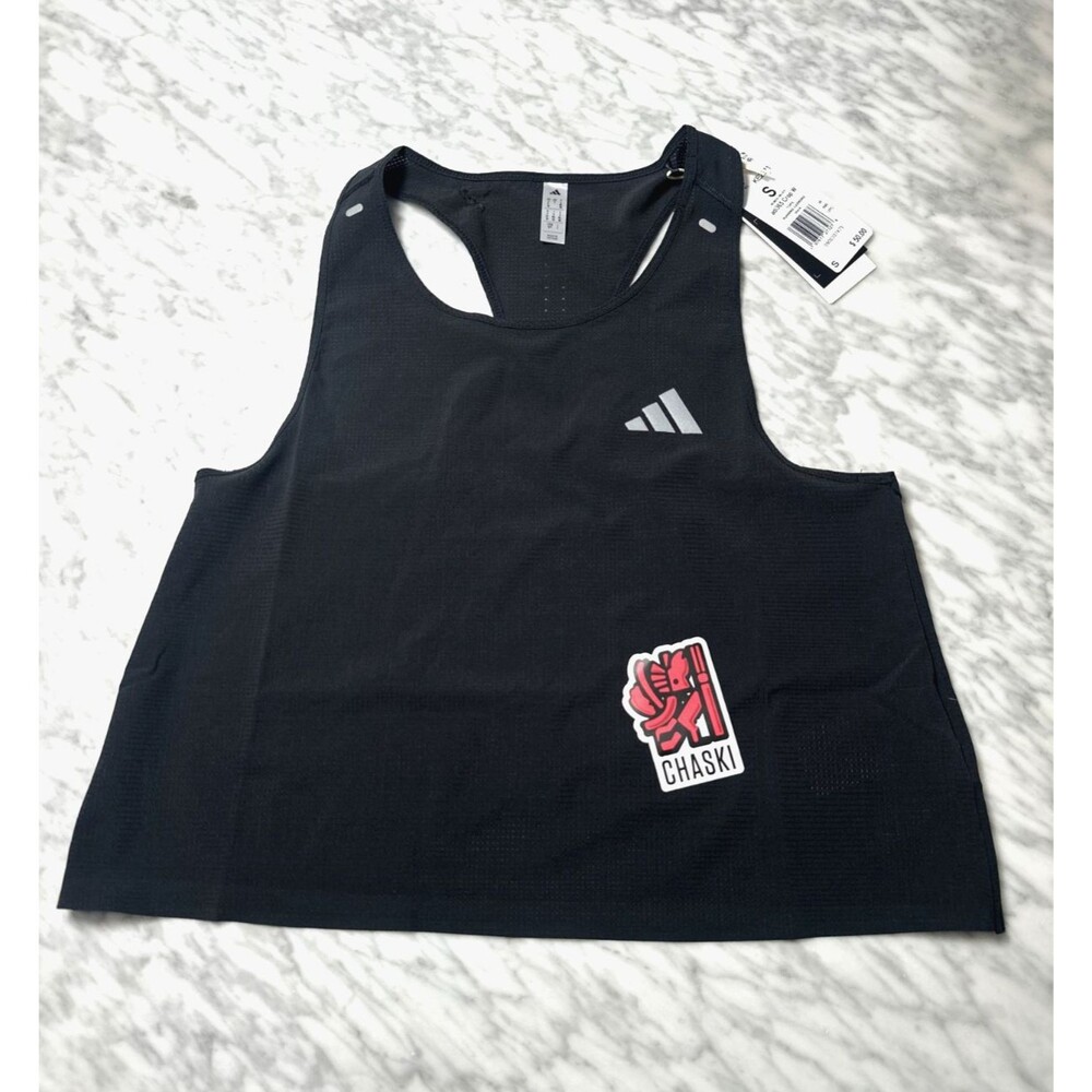 adidas Adi365 ClimaCool+ Running Crop Top Black Run Tank Top Womens Small KE2271